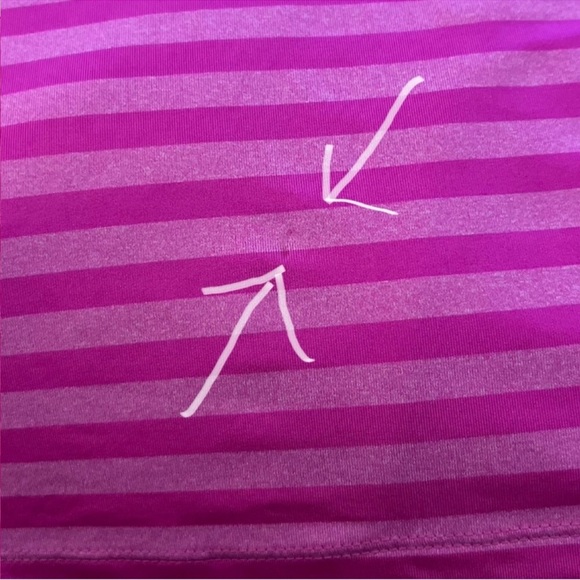 3/$19 90 degree by reflex Pink Striped Racerback tank Top - Picture 12 of 13